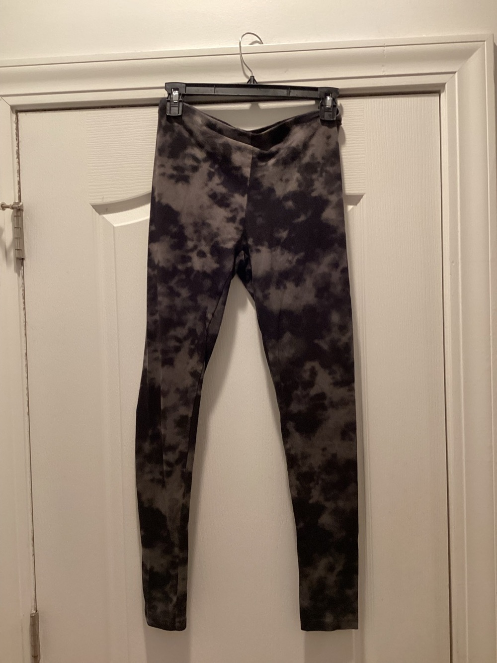 Tie-Dye Black Gray Leggings